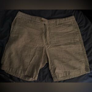Banana Republic Tan Flat Front Shorts Casual Style